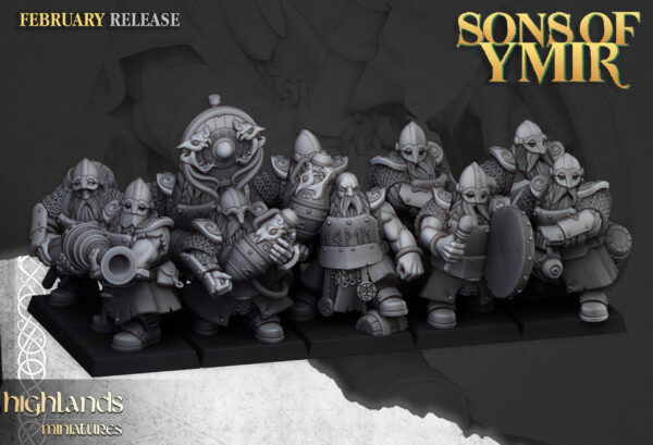 Dwarf Firespitters - Squad 7x + 3x CMD
