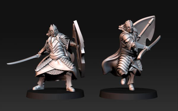 592d73d4e48196336d57de87edc2cbf4.png Bloody Elven King Guard - Miecz/Włócznia - 6 Póz