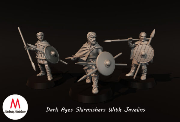 Dark Ages Skirmishers With Javelins - x6