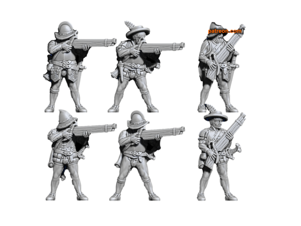 Spaniard Humans Arquebusiers - x10