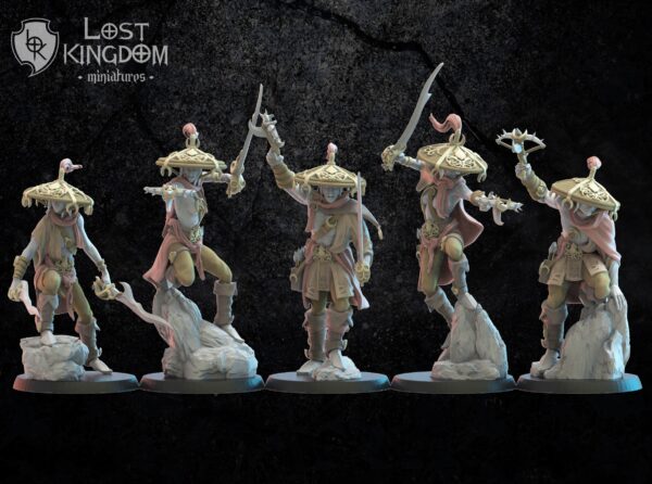 Dark Elves - Akkorokamui, Corsairs x10 - Druk 3D