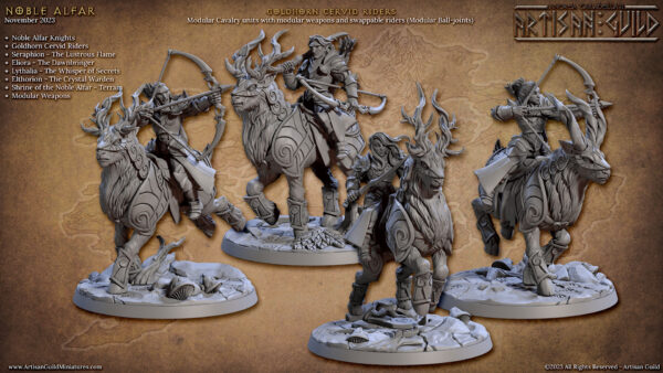 Goldhorn Cervid Riders - x1