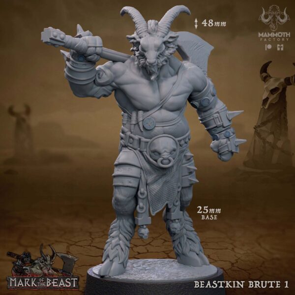 Beastkin Brute #1 - Mammoth Factory - Druk 3D