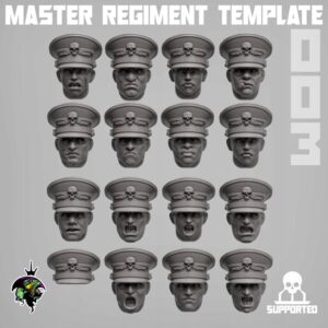 MRT Parade Caps Heads Set - 15 szt. - Druk 3D