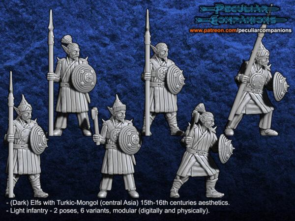 5b788a5e5b0f24ec5ad904fe57c9db80.jpg Turko-Mongol Dark Elfs Light Infantry - x1