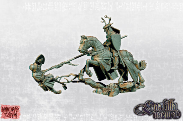 Deer Knight on horse - Minifaktura - Druk 3D
