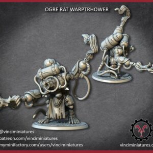 Ogre Rat Warpthrower - Vinciminiatures - Druk 3D