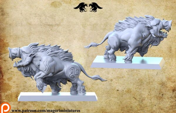 Dire Boar - Magori Miniatures - Druk 3D