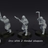 Orc Warriors with 2 Handed Weapon - Zestaw x3