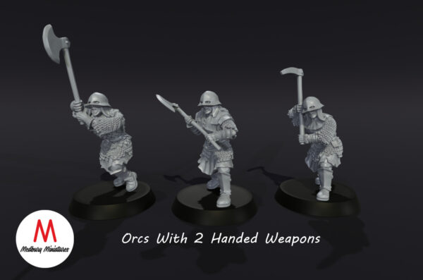 Orc Warriors with 2 Handed Weapon - Zestaw x3