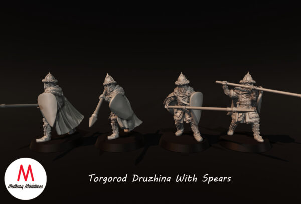 Torgorod Druzhina With Spears - x1