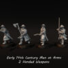 5d8ac2c0a6c81d58e48d91a74b43f637.jpg Early 14th Century Men at Arms with 2 Handed Weapons - 4x