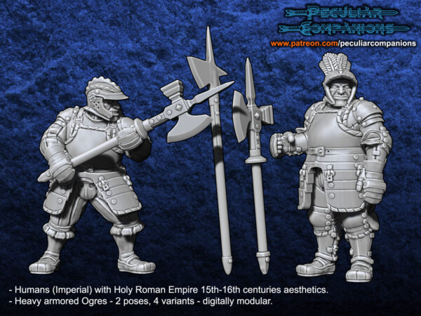 The Empire Armored Ogres Landskenchts - x5