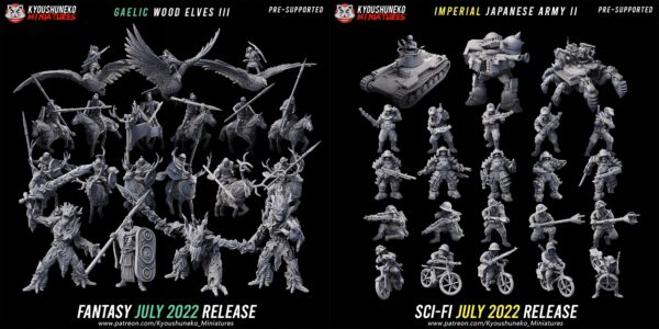 Treemen Brute x3 - Kyoushenko Miniatures - Druk 3D