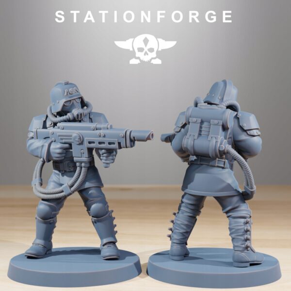 Grimguard Commandos x10 - Station Forge - Druk 3D