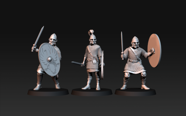 Roman Soldiers with Armour- x5