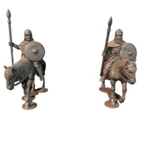 Mounted Vendel Era Armoured Warriors With Spears - x1
