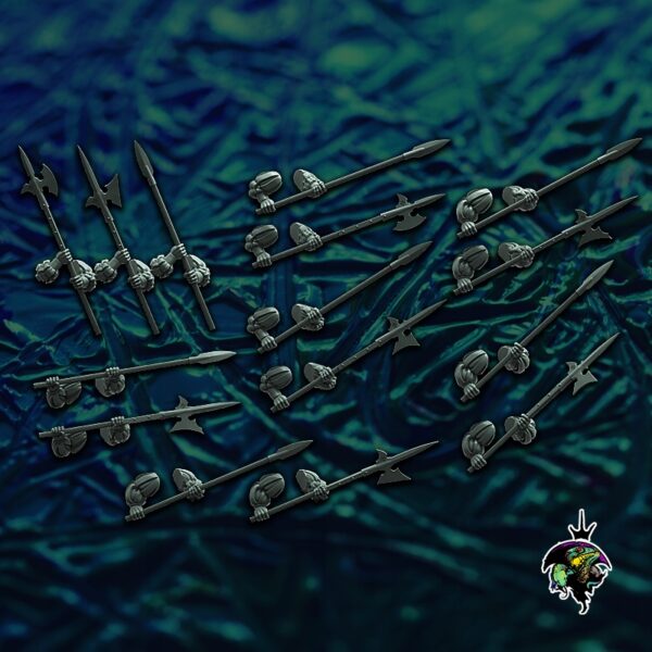 Landsknecht Spearmen and Halberdiers x20 - Druk3D