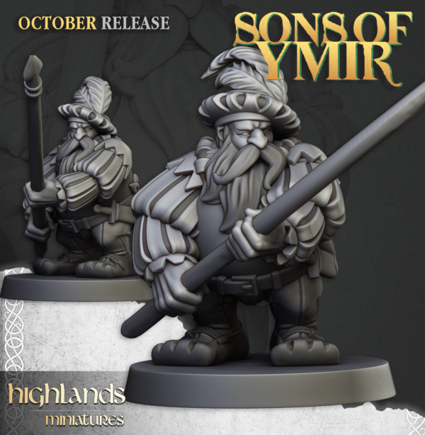 Dwarf Mercenary Pikemen - 5x