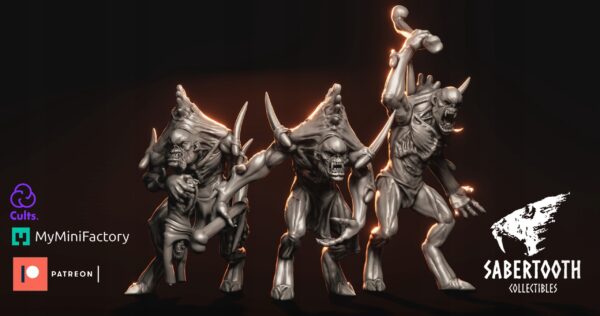 Ghoul Horror Warriors x3 - Minifaktura