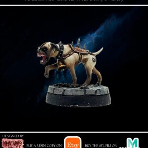 HALFLING'S CHIHUA-HUARG (ANGRY) - Minifaktura - Druk 3D