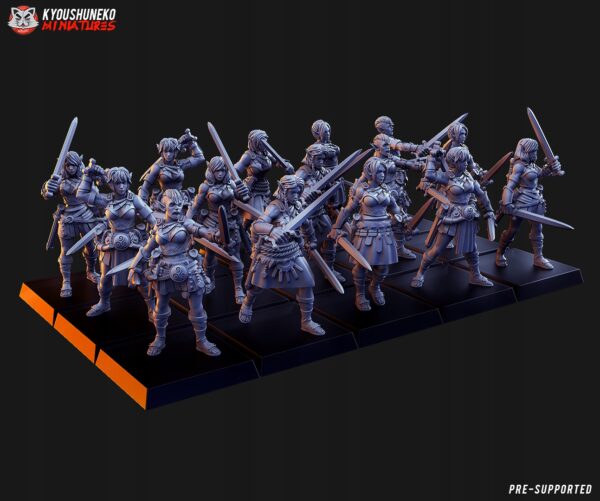 Sylvan Dancers x5 - Kyoushenko Miniatures - Druk 3D