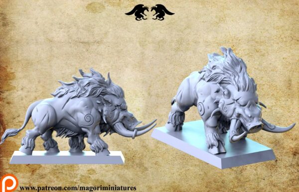 Dire Boar - Magori Miniatures - Druk 3D