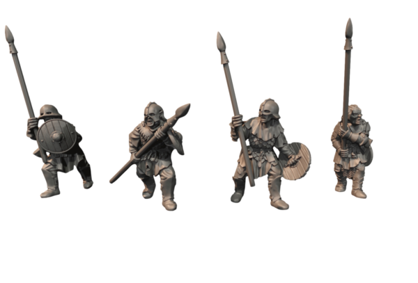 Orc Rabble With Spear and Shield - x1