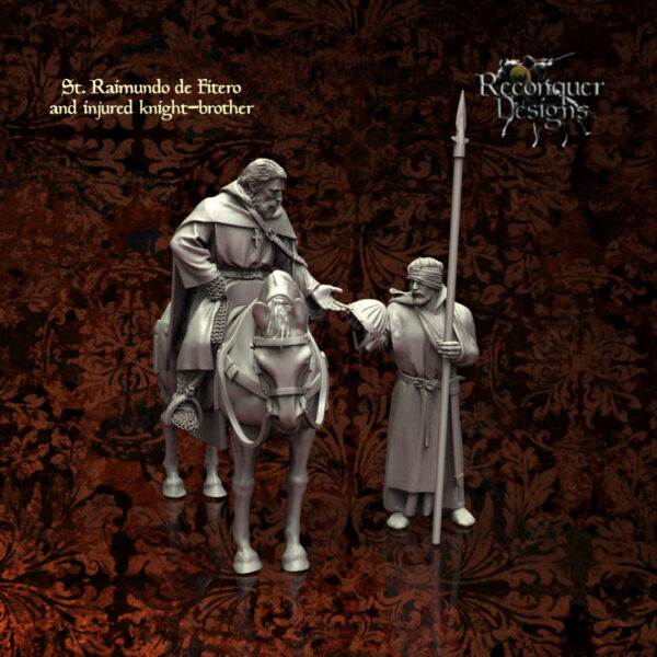 679ad8f3c05d3d06e831adba16caeac3.jpg St Ramon de Fitero and an Injured Knight Brother - Zestaw