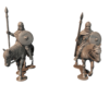 Mounted Unarmoured Vendel Era Warriors With Spears - x2