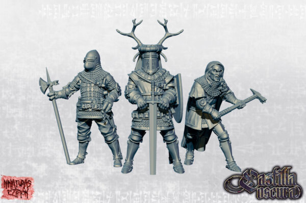 Castilian Lay Knights - Set - Minifaktura - Druk 3D