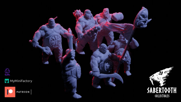 Ogre Bull / Tribesmen - Sabertooth Collectibles
