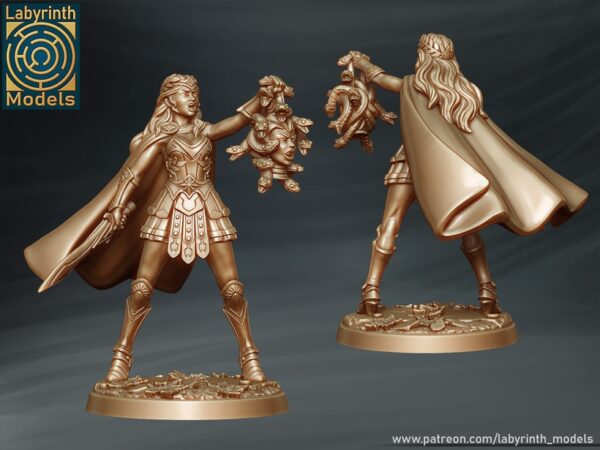 Princess Andromeda with Hydra's Head - Labyrinth Models