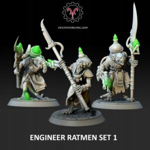 Engineer Ratmen Set x3 - Vinciminiatures - Druk 3D