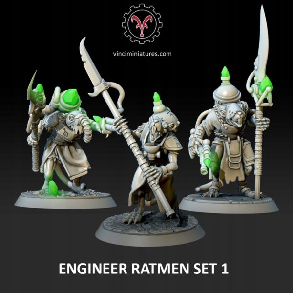 Engineer Ratmen Set x3 - Vinciminiatures - Druk 3D