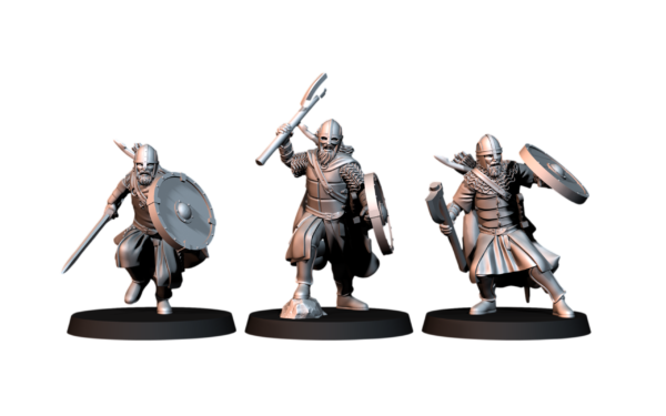 West Humans Warriors on Foot - x3