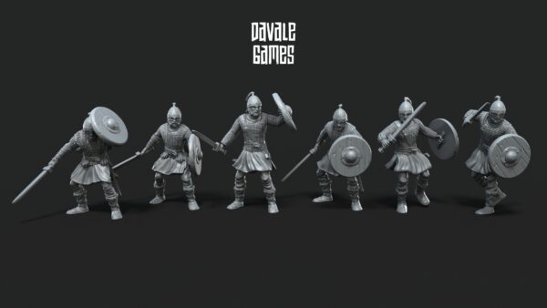 696110cb6780ff9de6f2ec4b13c2d45e.jpg Ostrogoth Warriors on Foot with Swords and Shields - x6