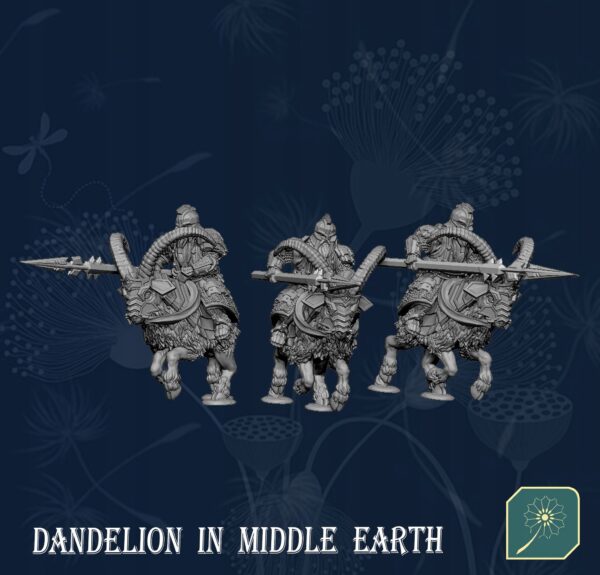 Dwarfs Ram Riders x1 - DIME - Minifaktura
