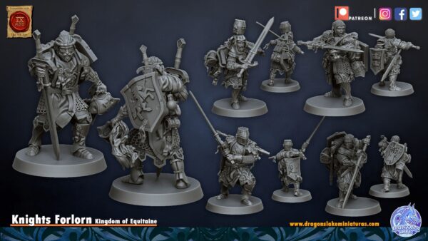 Knights Forlorn - Bretonnia/ KoE - Druk 3D