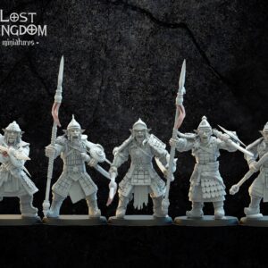 Mongobbo Spearmen on foot - Lost Kingdom -Druk 3D
