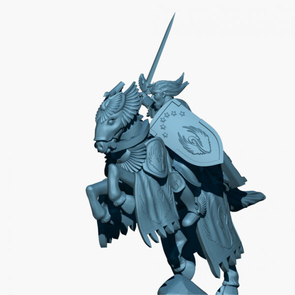 Swan Prince Mounted - Sword/Spear
