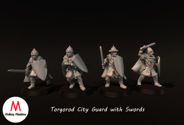 Torgorod City Guard With Swords - x1
