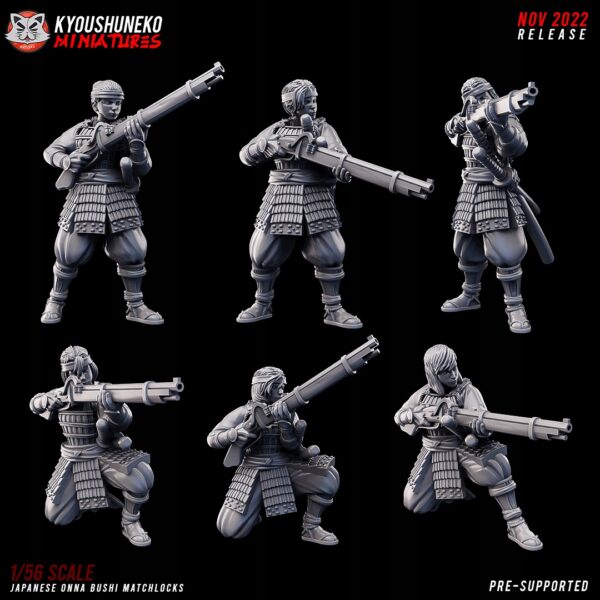 6c342c5c49baf40e910fb6f45d5efe67.jpg Japanese Onna Bushi Matchlock x6.- Minifaktura