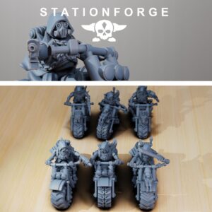 Scavenger Bikers x3 - Station Forge - Druk 3D