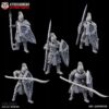 High Elf Warriors x5 - Kyoushuneko Miniatures