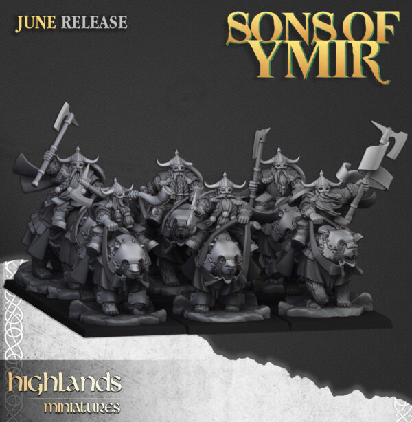 Mounted Dwarf Heavy Cavalry - x5