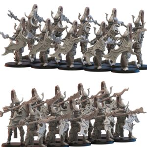 Nightfall Knights on foot x10 - Lost Kingdom Miniatures - Druk 3D