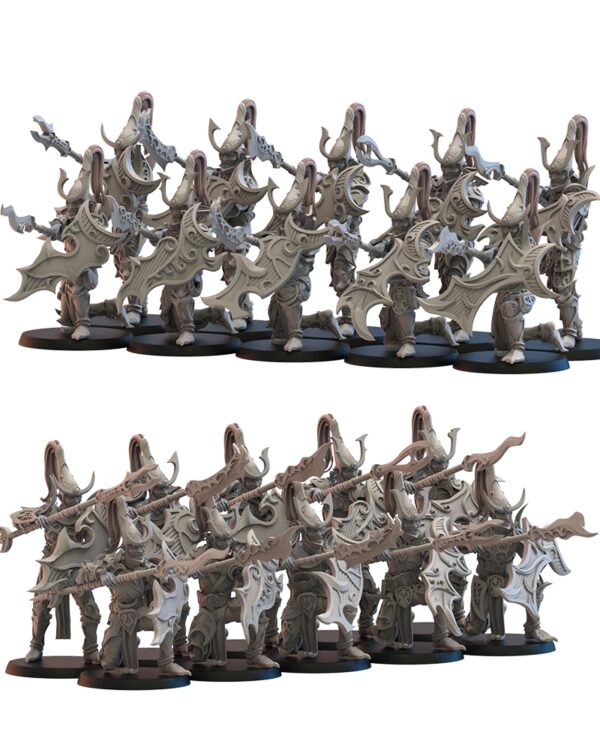 Nightfall Knights on foot x10 - Lost Kingdom Miniatures - Druk 3D