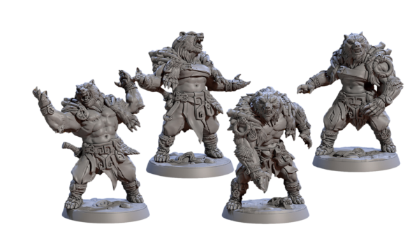 Berserker Skinchangers Bare Handed - x4