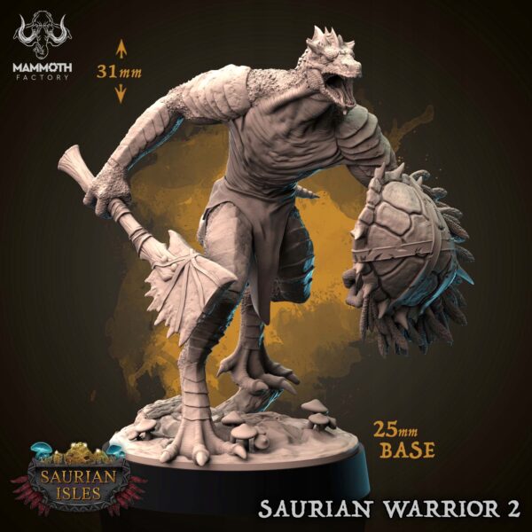6eb09911330c2fd3ac3c404d9a8f7132.jpg Saurian Warrior 2 - Mammoth Factory - Minifaktura
